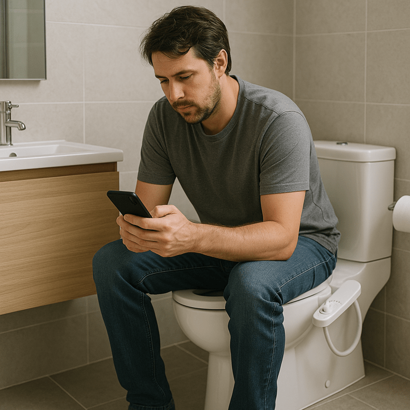 Relationship Between Prolonged Toilet Use and Bidet