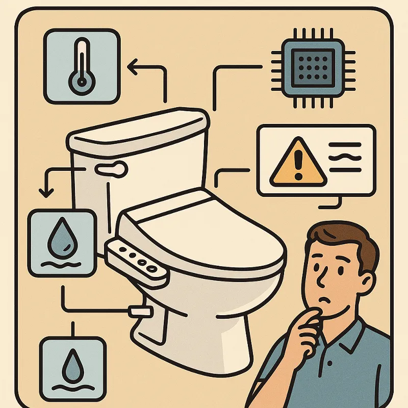 Technical Principles of Bidet Self-Diagnosis Functions